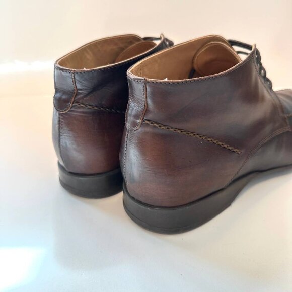 Nero Giardini Made in Italy Men’s Leather Lace-Up Ankle Boots – Size US 8 - Picture 5 of 7